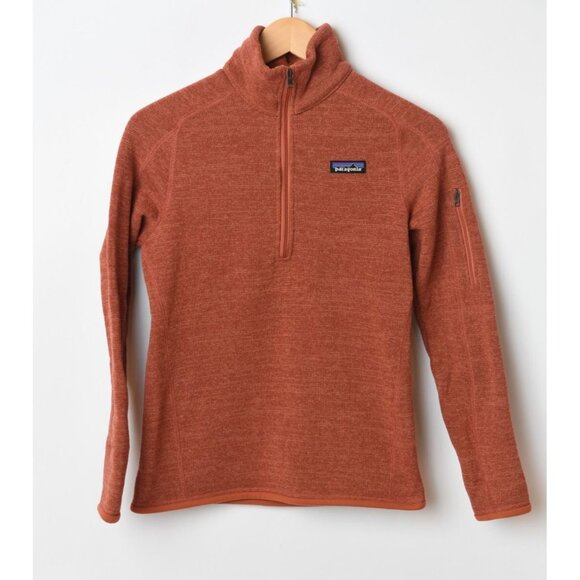Patagonia Better Sweater 1/4-Zip Fleece Pullover Burl Red Sz XS - Picture 1 of 10